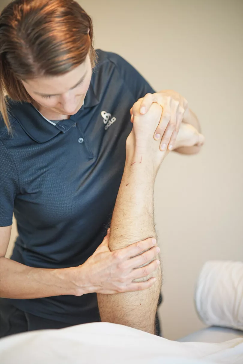Therapeutische Behandlung eines Beines